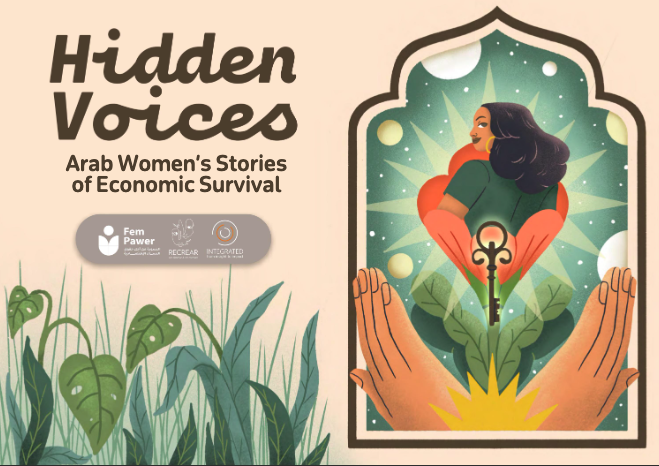 Folleto Hidden Voices historias de supervivencia económica de mujeres