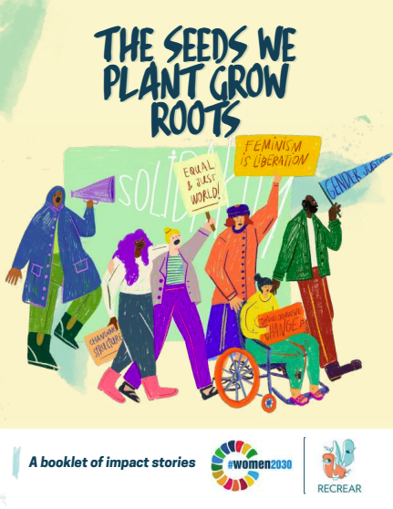 Portada del folleto The Seeds We Plant Grow Roots historias de impacto